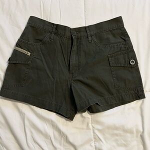 Vintage Y2K lei Olive Green Cargo Shorts